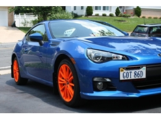 Freshly dipped orange wheels.